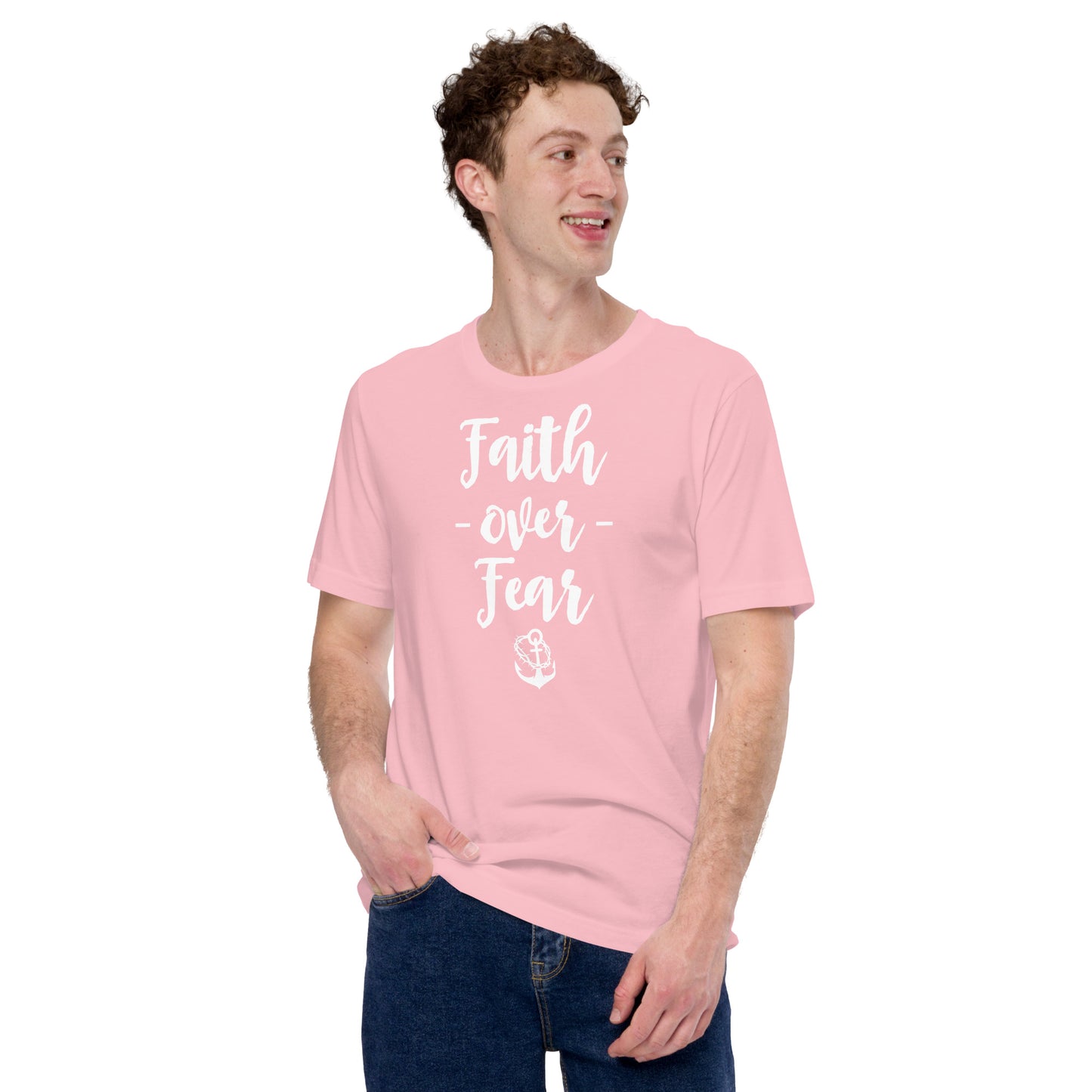 Faith over Fear Unisex t-shirt (WHITE)