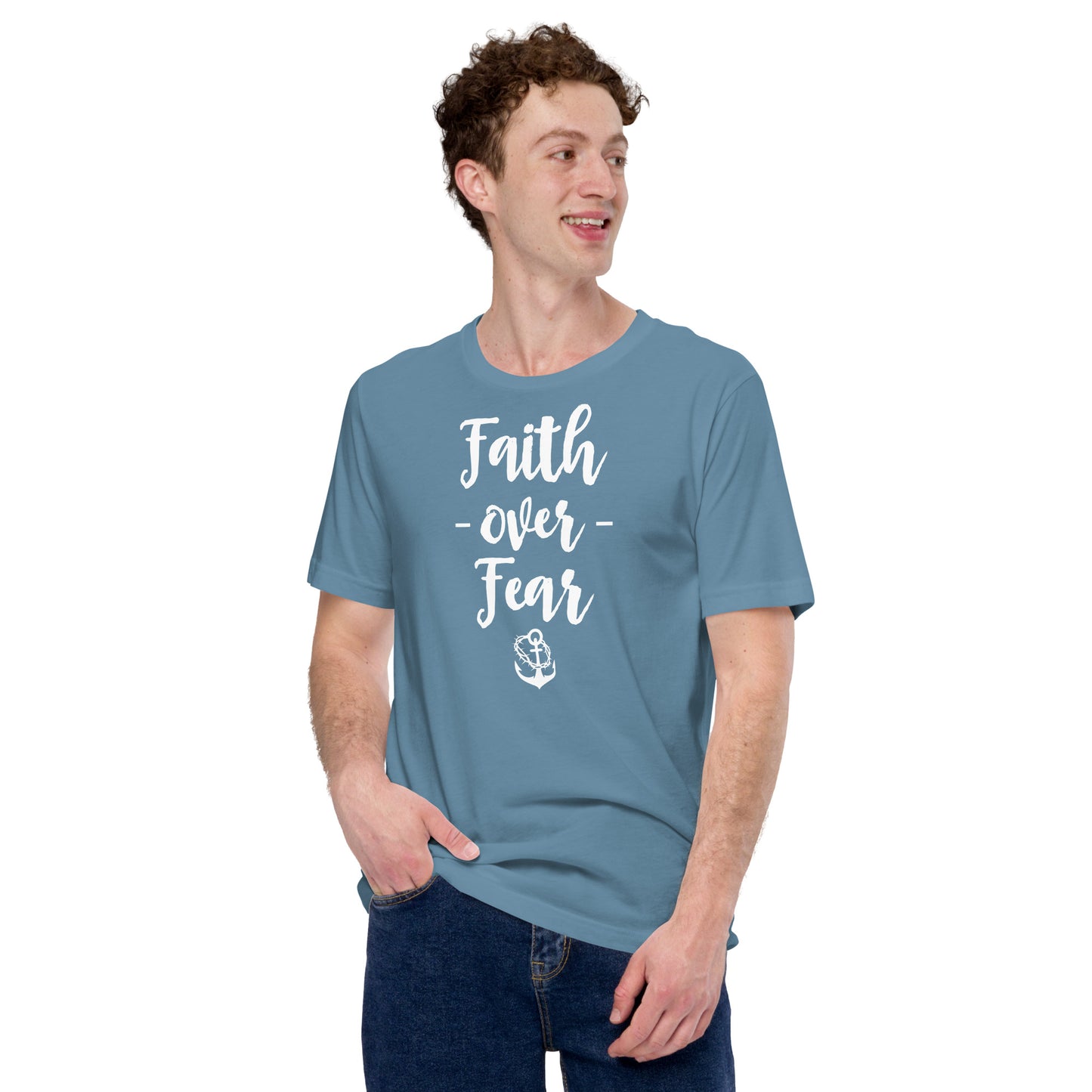 Faith over Fear Unisex t-shirt (WHITE)